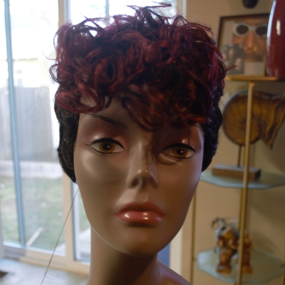 New Human Hair Blend Wig
